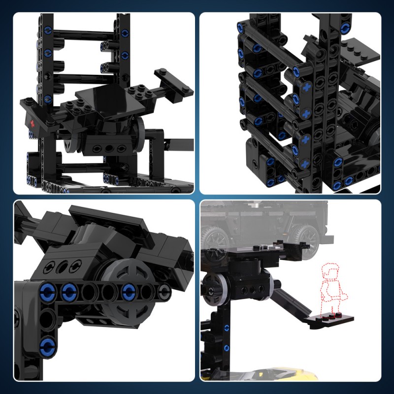 GOBRICKS MOC A2025 Adapt to car bracket - YWOBB