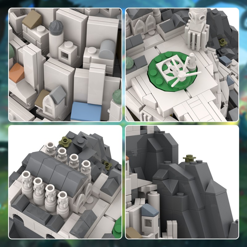 GOBRICKS MOC A2020 Minas Tirith - YWOBB
