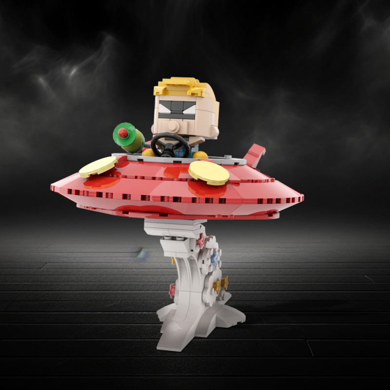 GOBRICKS MOC A1473 Flying saucer design Spaceman Spiff - YWOBB