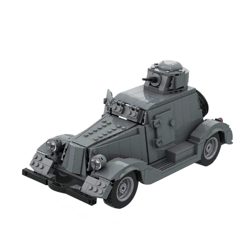 GOBRICKS MOC 181035 BA-20 - Light armored vehicle - YWOBB