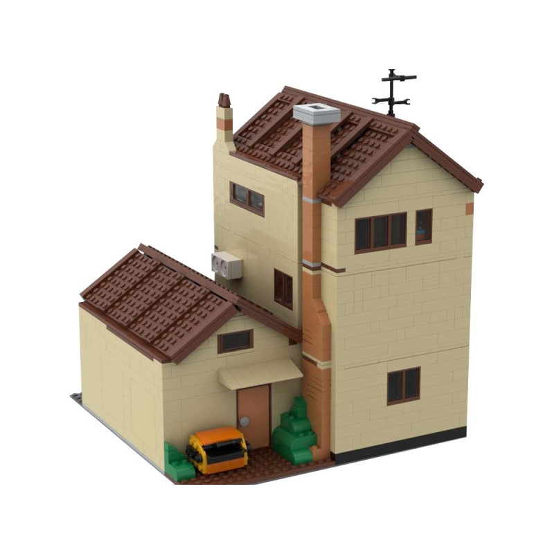 GOBRICKS MOC 100451 Modular Simpsons House - YWOBB