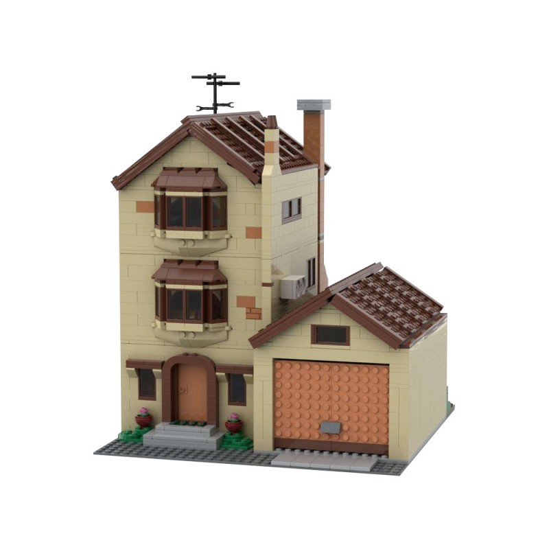 GOBRICKS MOC 100451 Modular Simpsons House - YWOBB