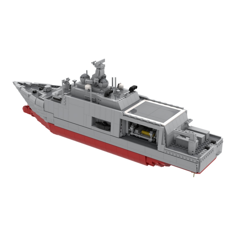 GOBRICKS MOC 152691 Dutch Navy City-class mine countermeasures vessel - YWOBB