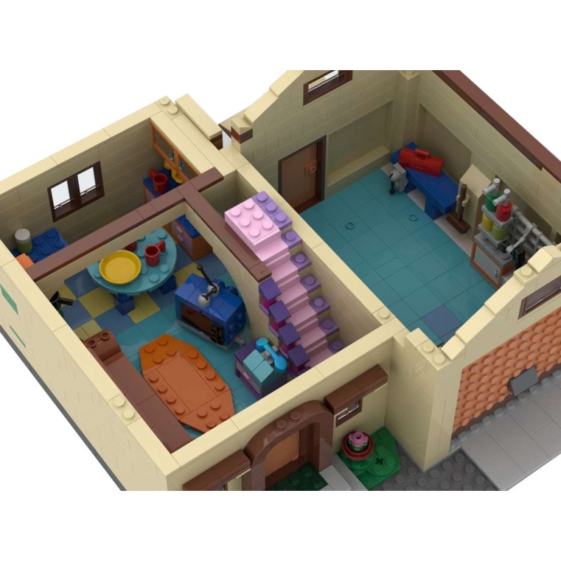 GOBRICKS MOC 100451 Modular Simpsons House - YWOBB