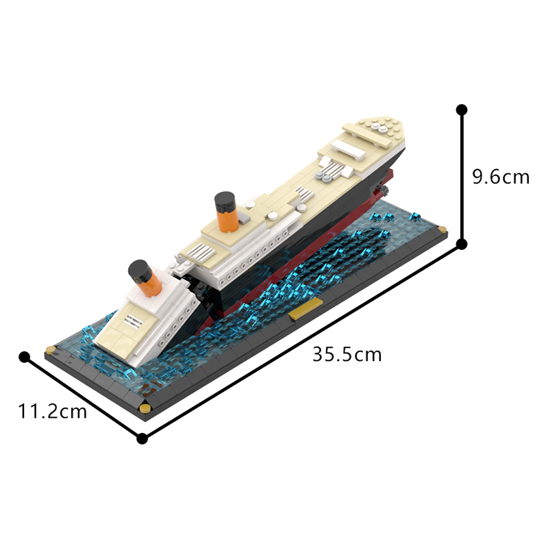 GOBRICKS MOC A1455 RMS Mini Titanic - YWOBB