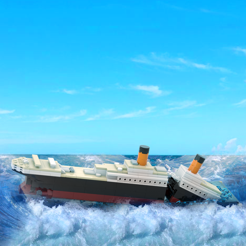 GOBRICKS MOC A1455 RMS Mini Titanic - YWOBB