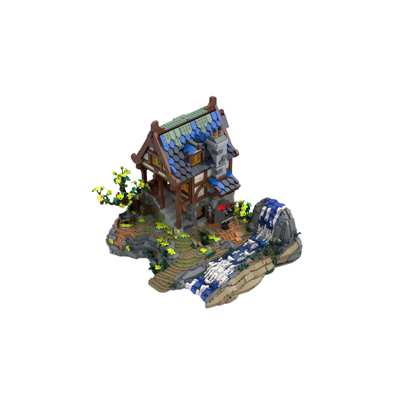 GOBRICKS MOC 186959 Medieval Blacksmith BASE UPGRADE - YWOBB