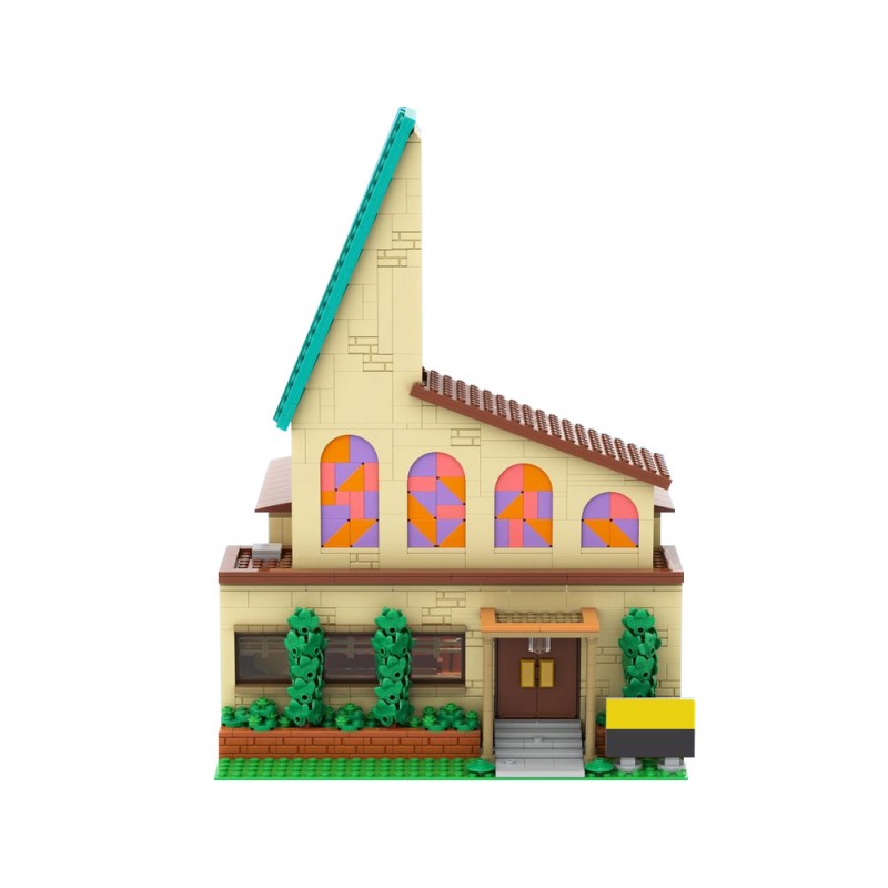 GOBRICKS MOC 148028 Modular Springfield Church - YWOBB