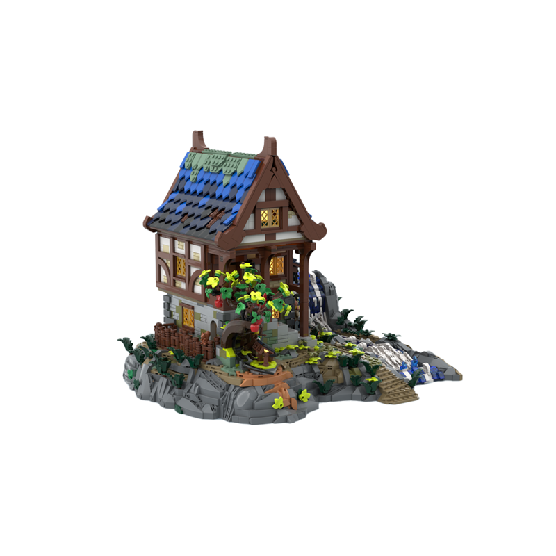 GOBRICKS MOC 186959 Medieval Blacksmith BASE UPGRADE - YWOBB