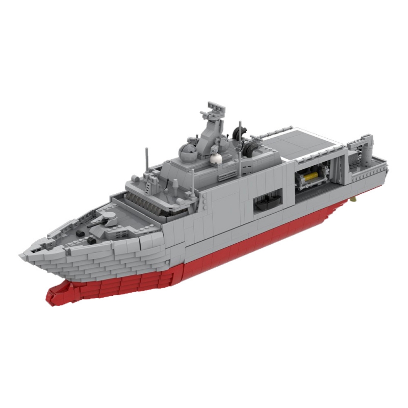 GOBRICKS MOC 152691 Dutch Navy City-class mine countermeasures vessel - YWOBB