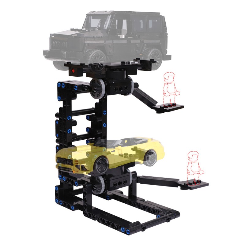 GOBRICKS MOC A2025 Adapt to car bracket - YWOBB