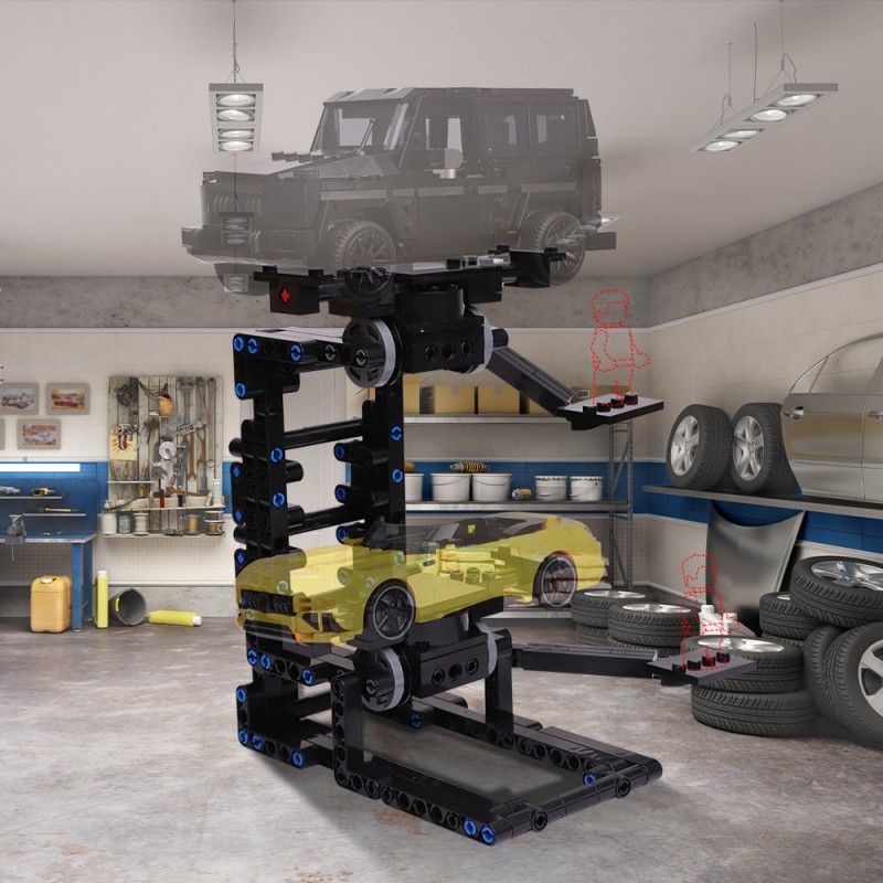 GOBRICKS MOC A2025 Adapt to car bracket - YWOBB