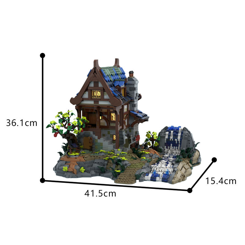 GOBRICKS MOC 186959 Medieval Blacksmith BASE UPGRADE - YWOBB