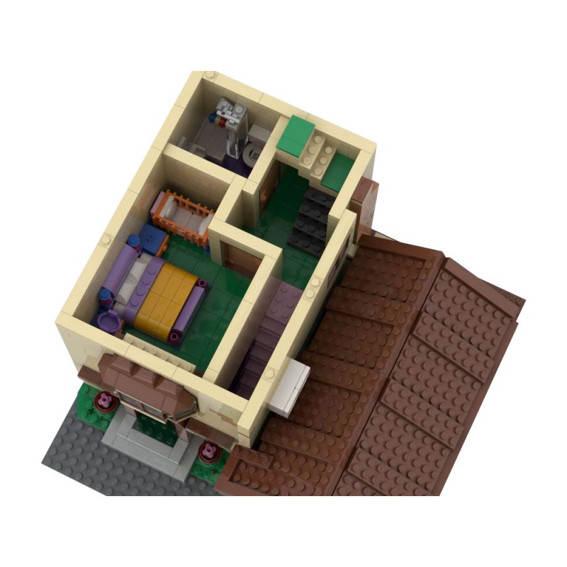 GOBRICKS MOC 100451 Modular Simpsons House - YWOBB
