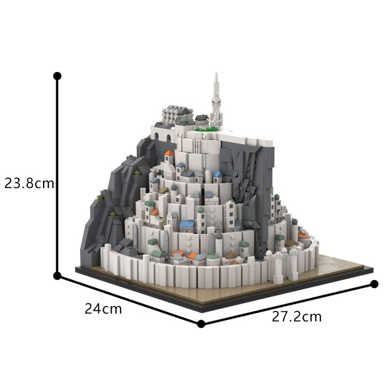 GOBRICKS MOC A2020 Minas Tirith - YWOBB