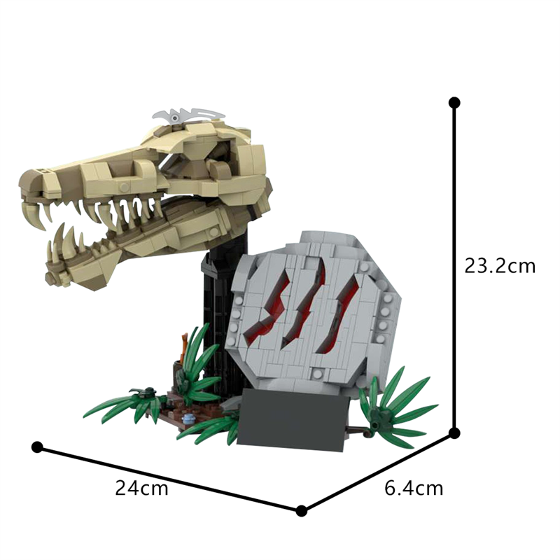GOBRICKS MOC 186989 Dinosaur Fossils: Spinosaurus - YWOBB