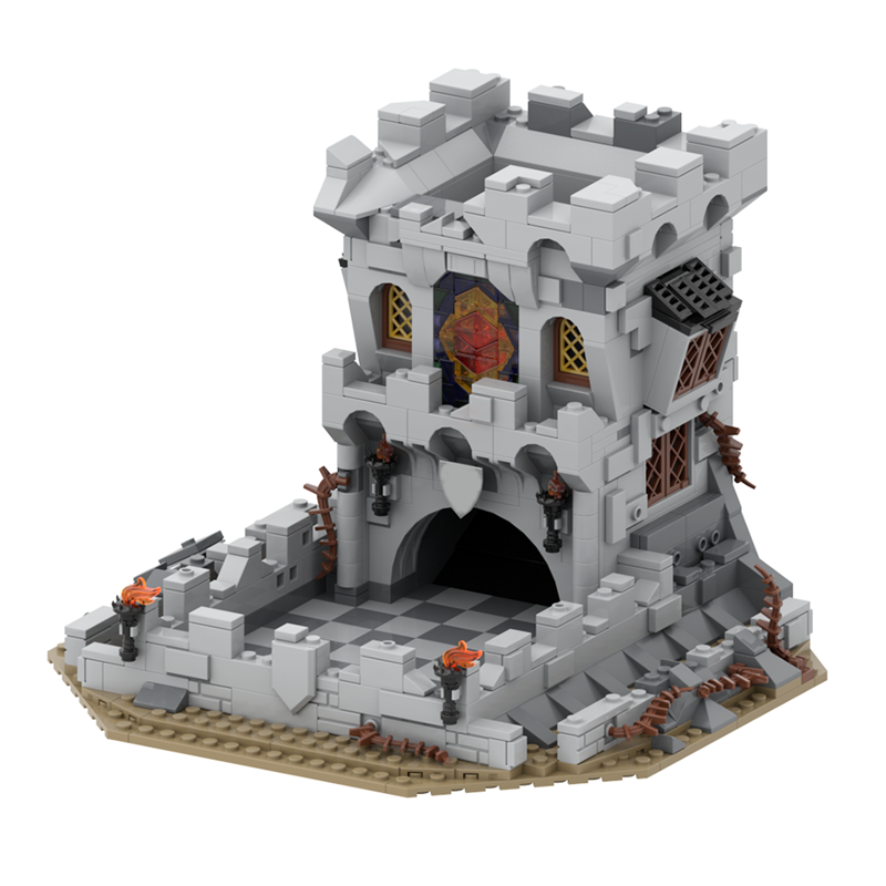 GOBRICKS MOC 184932 Tiamat's Dice Tower - Tower - YWOBB