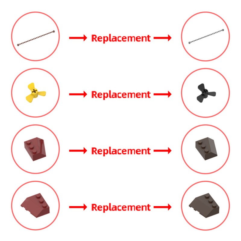 GOBRICKS MOC A1671 USS Iowa BB-61 - YWOBB