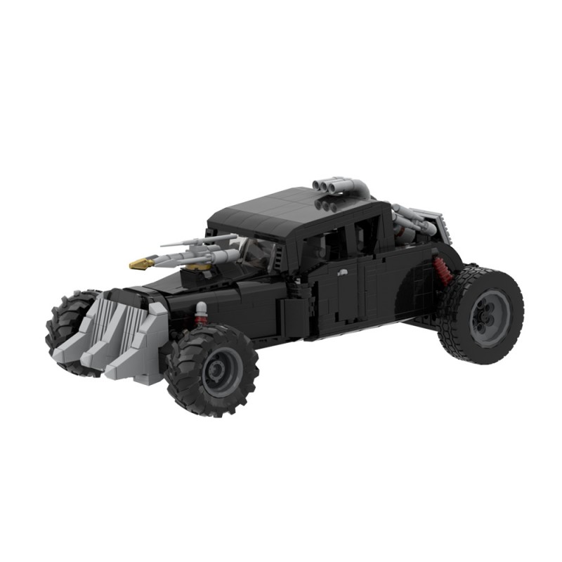GOBRICKS MOC A1661 mad max irritable black - YWOBB
