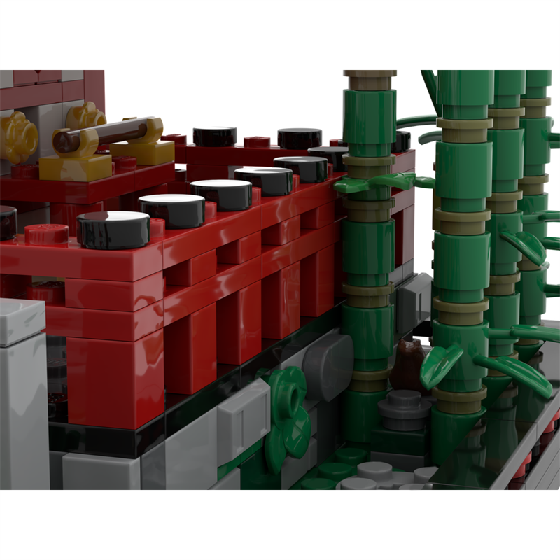 GOBRICKS MOC 186209 Small Shinto Shrine - YWOBB