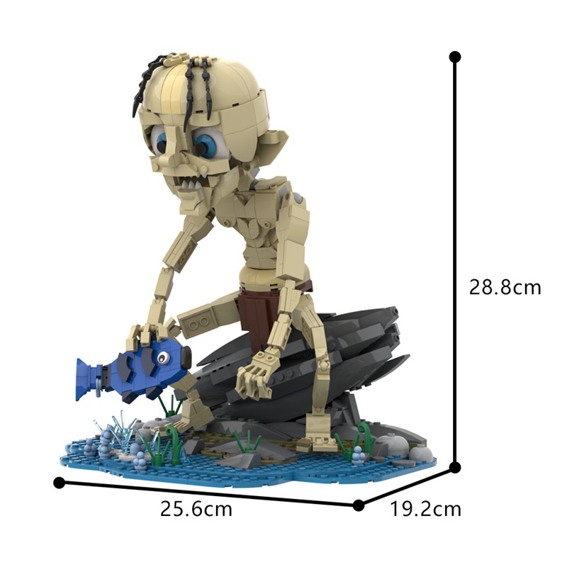 GOBRICKS MOC A1659 The Lord of the Rings-Gollum - YWOBB