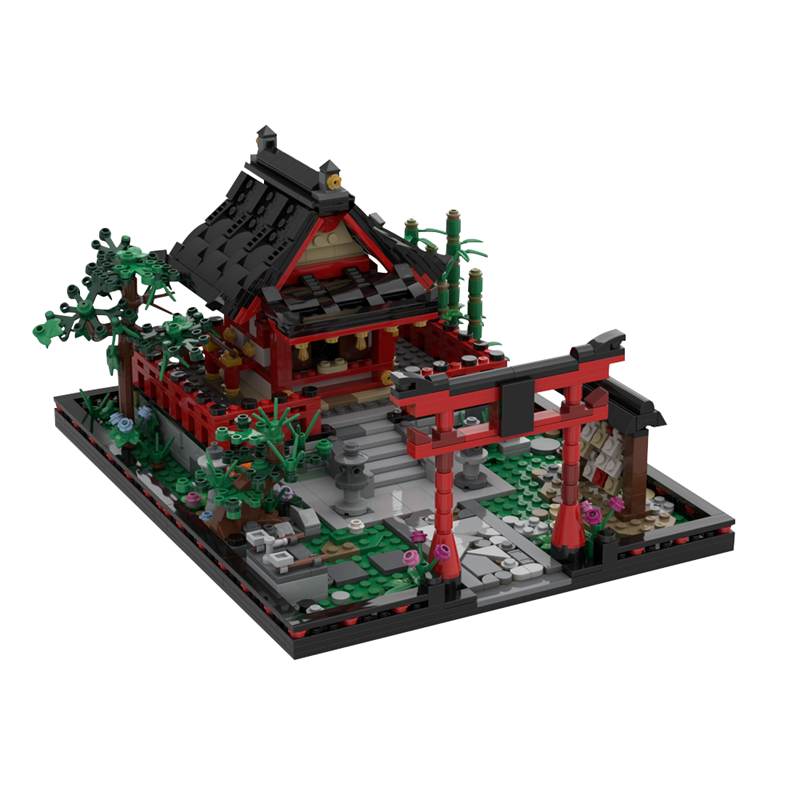 GOBRICKS MOC 186209 Small Shinto Shrine - YWOBB