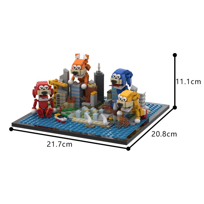 GOBRICKS MOC A1670 Sonic the Hedgehog Scenario - YWOBB