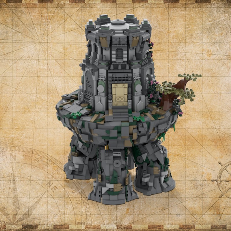 GOBRICKS MOC A1538 Wandering Mausoleum - YWOBB