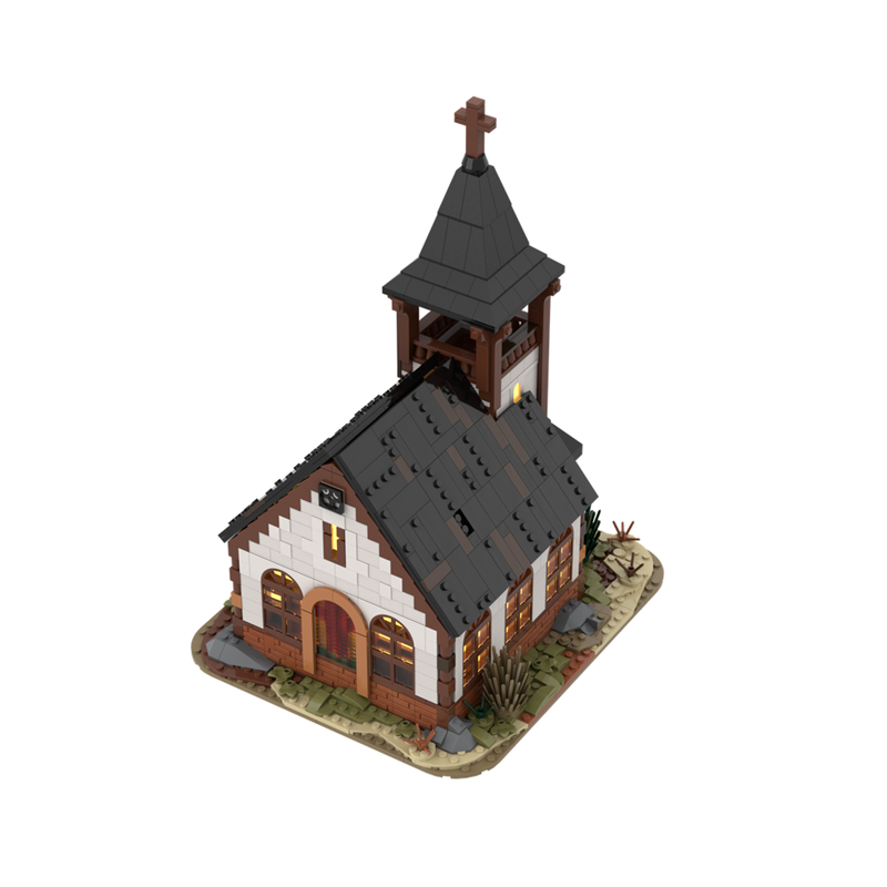 GOBRICKS MOC 173008 Church Western Series #4 - YWOBB