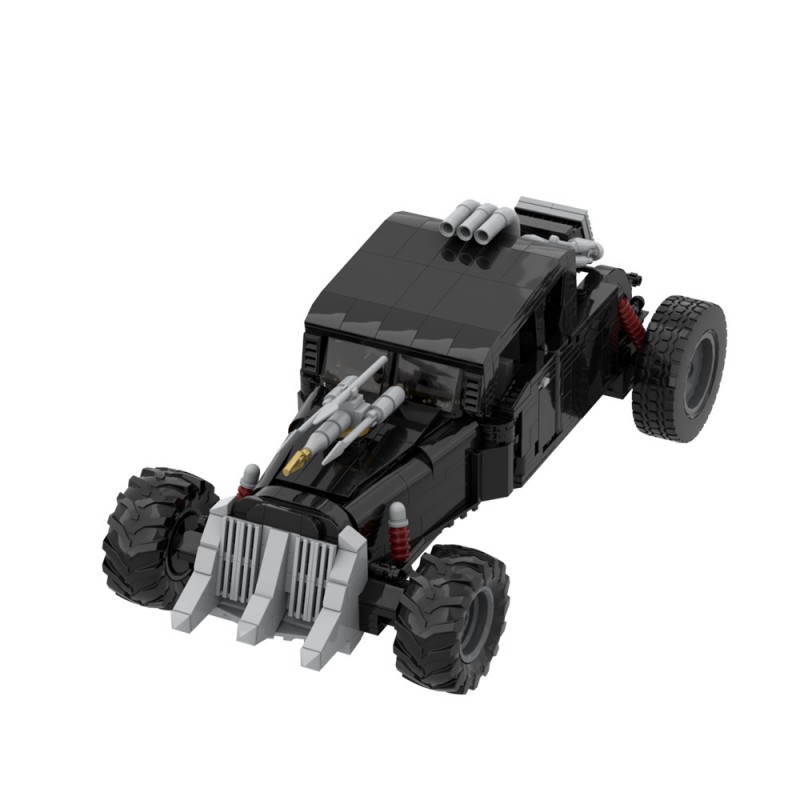 GOBRICKS MOC A1661 mad max irritable black - YWOBB