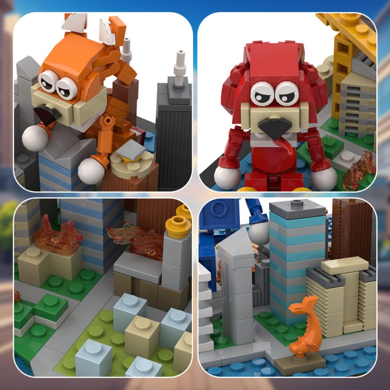 GOBRICKS MOC A1670 Sonic the Hedgehog Scenario - YWOBB