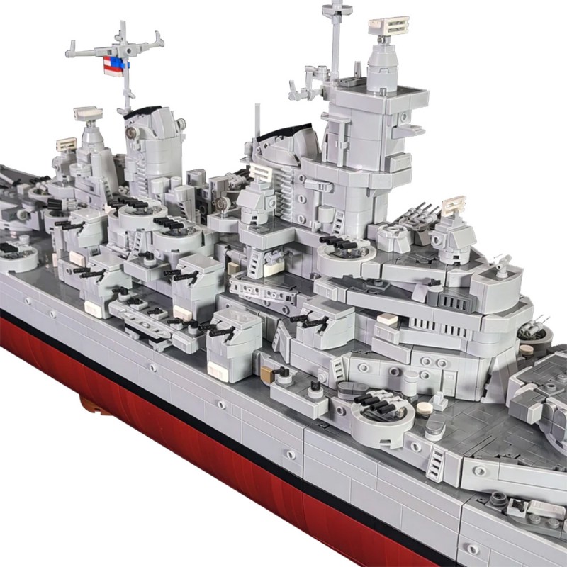 GOBRICKS MOC A1671 USS Iowa BB-61 - YWOBB