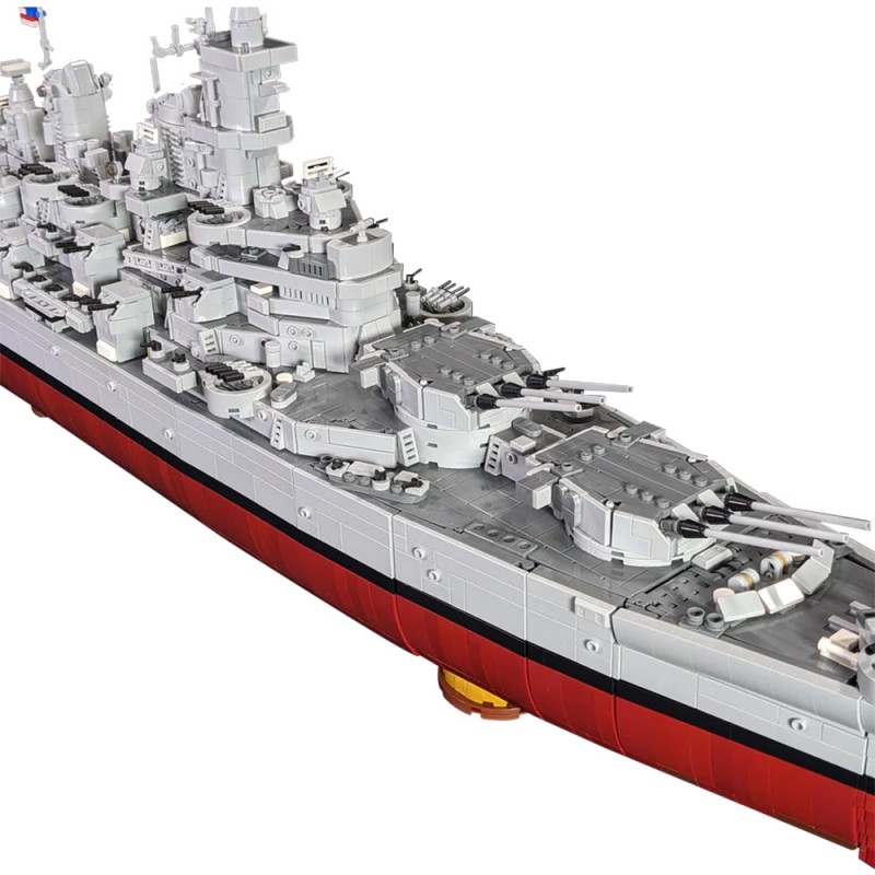 GOBRICKS MOC A1671 USS Iowa BB-61 - YWOBB