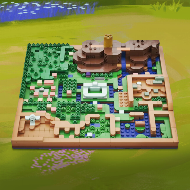 GOBRICKS MOC 183242 The Legend of Zelda: A Link to the Past - Light World Overworld Map - YWOBB