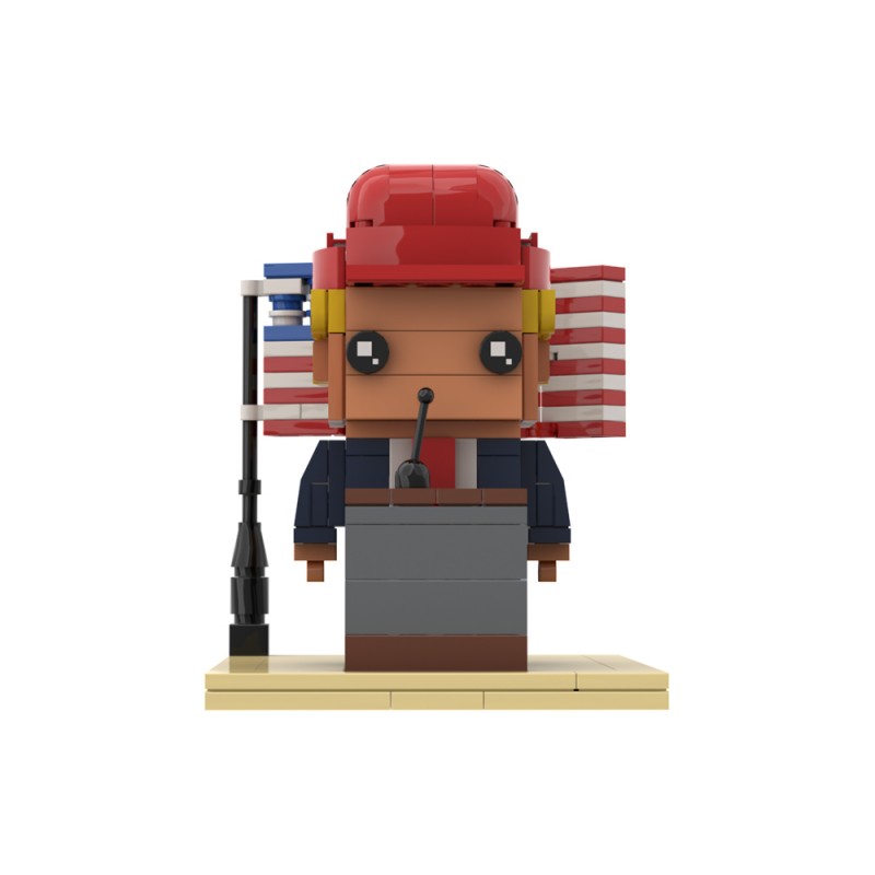 GOBRICKS MOC A1672 Trump Scene Version - YWOBB