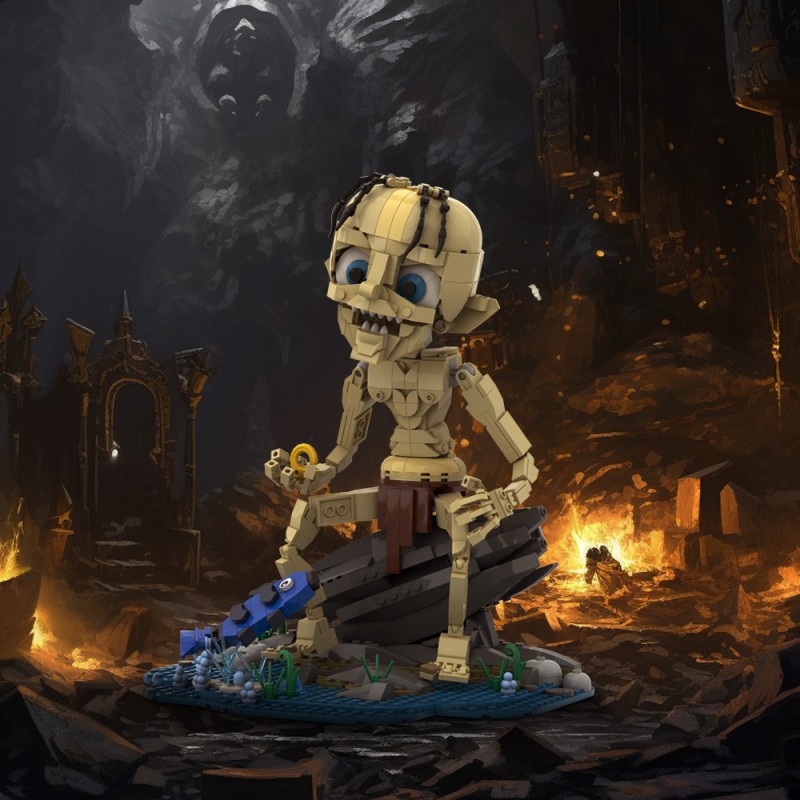GOBRICKS MOC A1659 The Lord of the Rings-Gollum - YWOBB