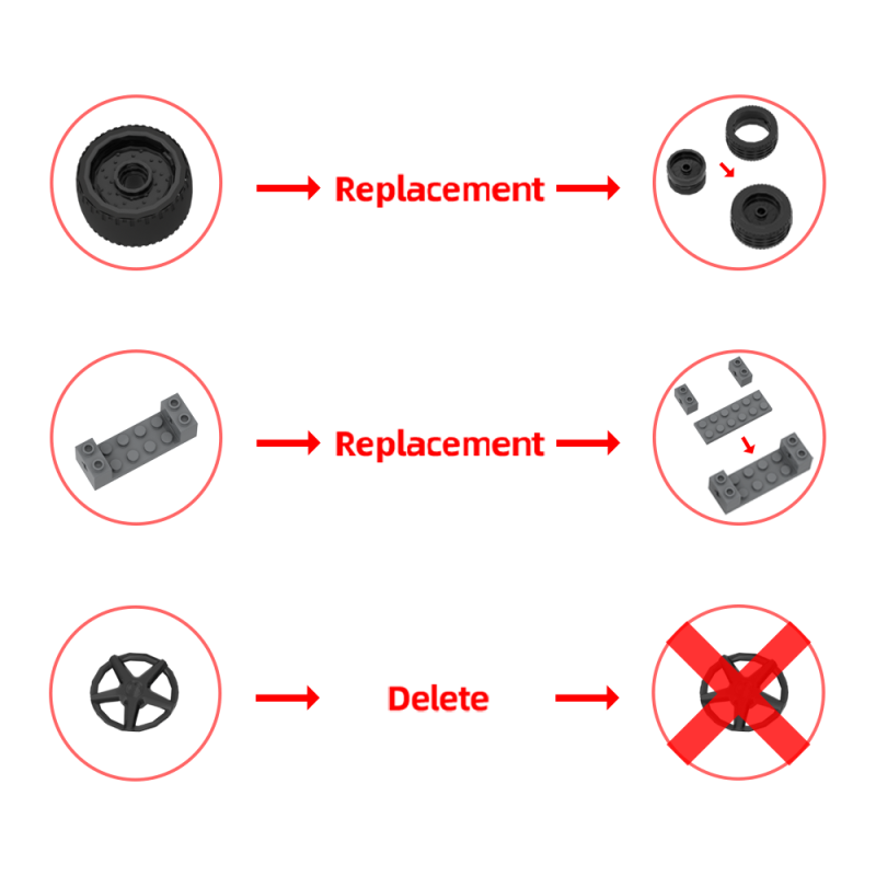 GOBRICKS MOC 182667 Koenigsegg Jesko V2 - YWOBB