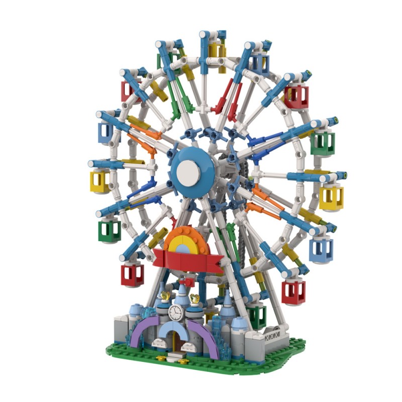 GOBRICKS MOC A2021 City Ferris Wheel - YWOBB