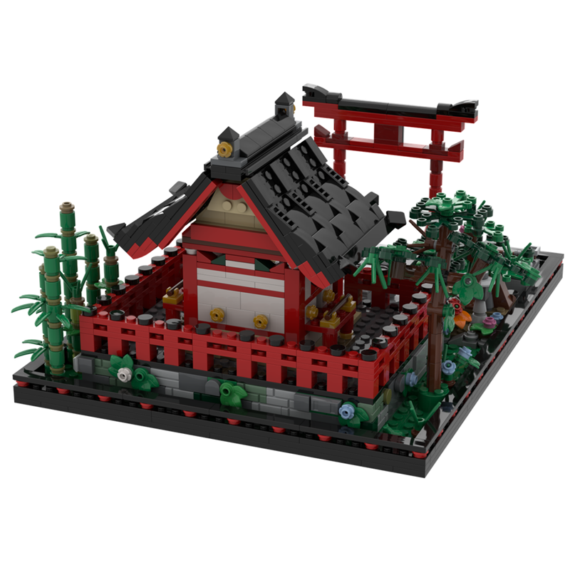 GOBRICKS MOC 186209 Small Shinto Shrine - YWOBB