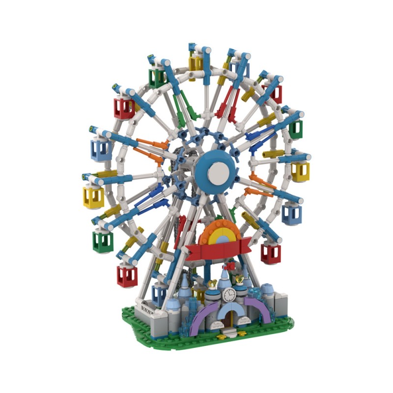 GOBRICKS MOC A2021 City Ferris Wheel - YWOBB