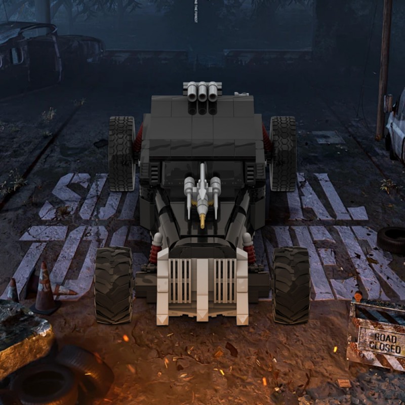 GOBRICKS MOC A1661 mad max irritable black - YWOBB