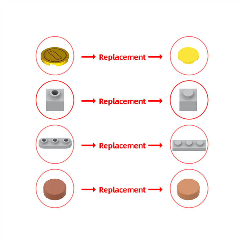 GOBRICKS MOC 186541 Mario Coin Block - Key Holder - YWOBB