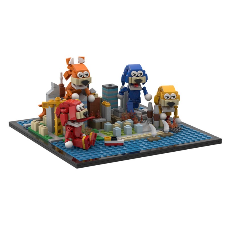 GOBRICKS MOC A1670 Sonic the Hedgehog Scenario - YWOBB