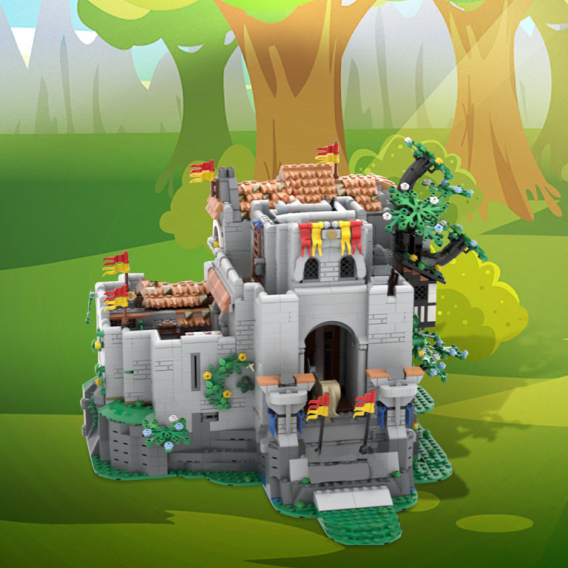 GOBRICKS MOC 187043 Lion's caslte - YWOBB