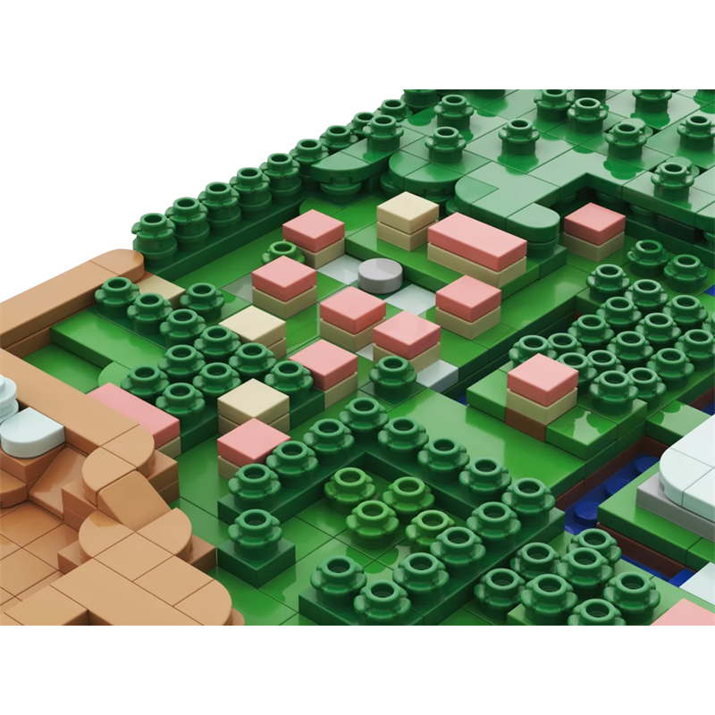 GOBRICKS MOC 183242 The Legend of Zelda: A Link to the Past - Light World Overworld Map - YWOBB