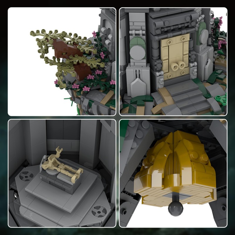GOBRICKS MOC A1538 Wandering Mausoleum - YWOBB
