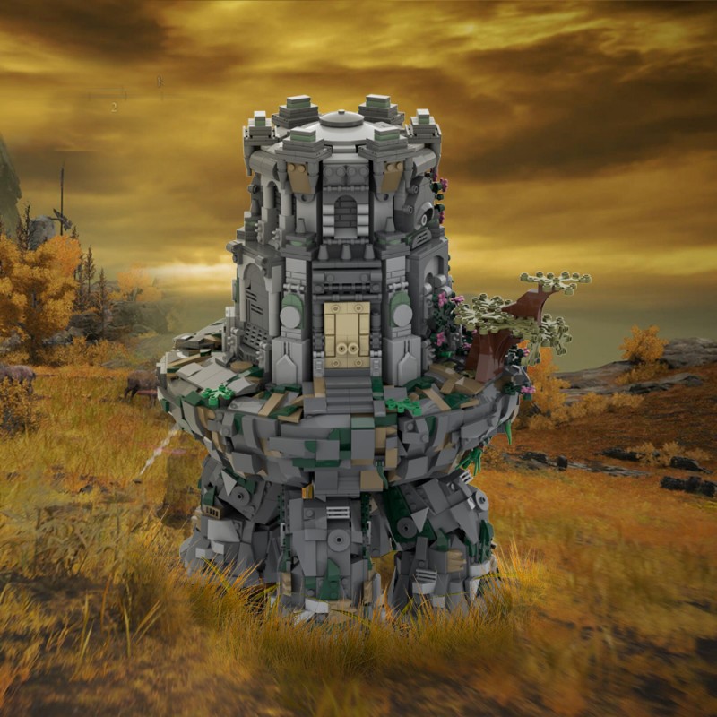 GOBRICKS MOC A1538 Wandering Mausoleum - YWOBB