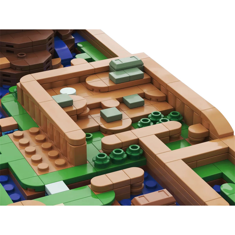 GOBRICKS MOC 183242 The Legend of Zelda: A Link to the Past - Light World Overworld Map - YWOBB