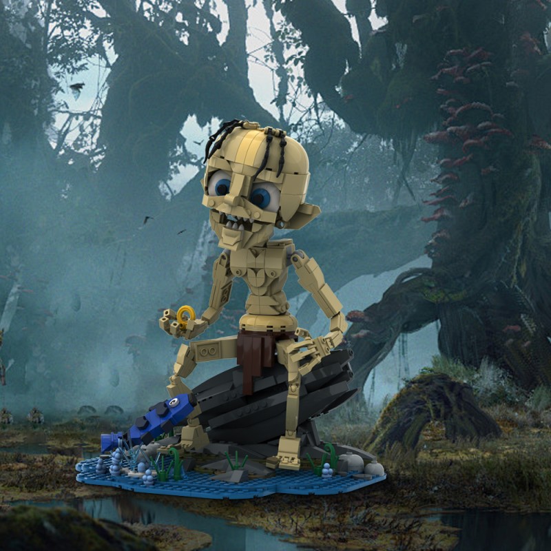 GOBRICKS MOC A1659 The Lord of the Rings-Gollum - YWOBB