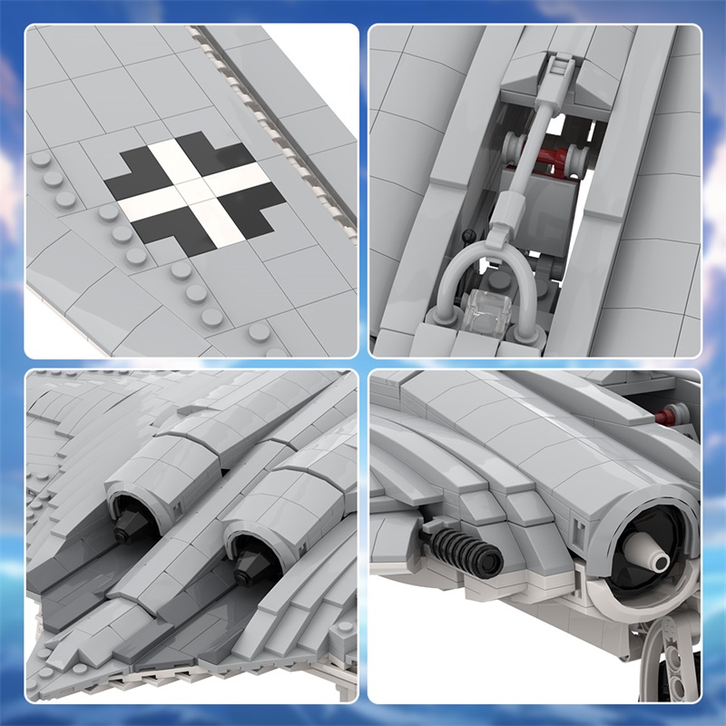 GOBRICKS MOC A1653 Ho 229 - YWOBB